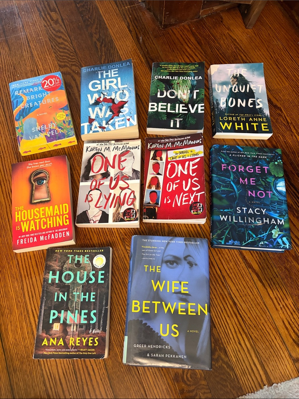 Assorted Books- Mystery & Thriller Book Bundle - Various Authors
